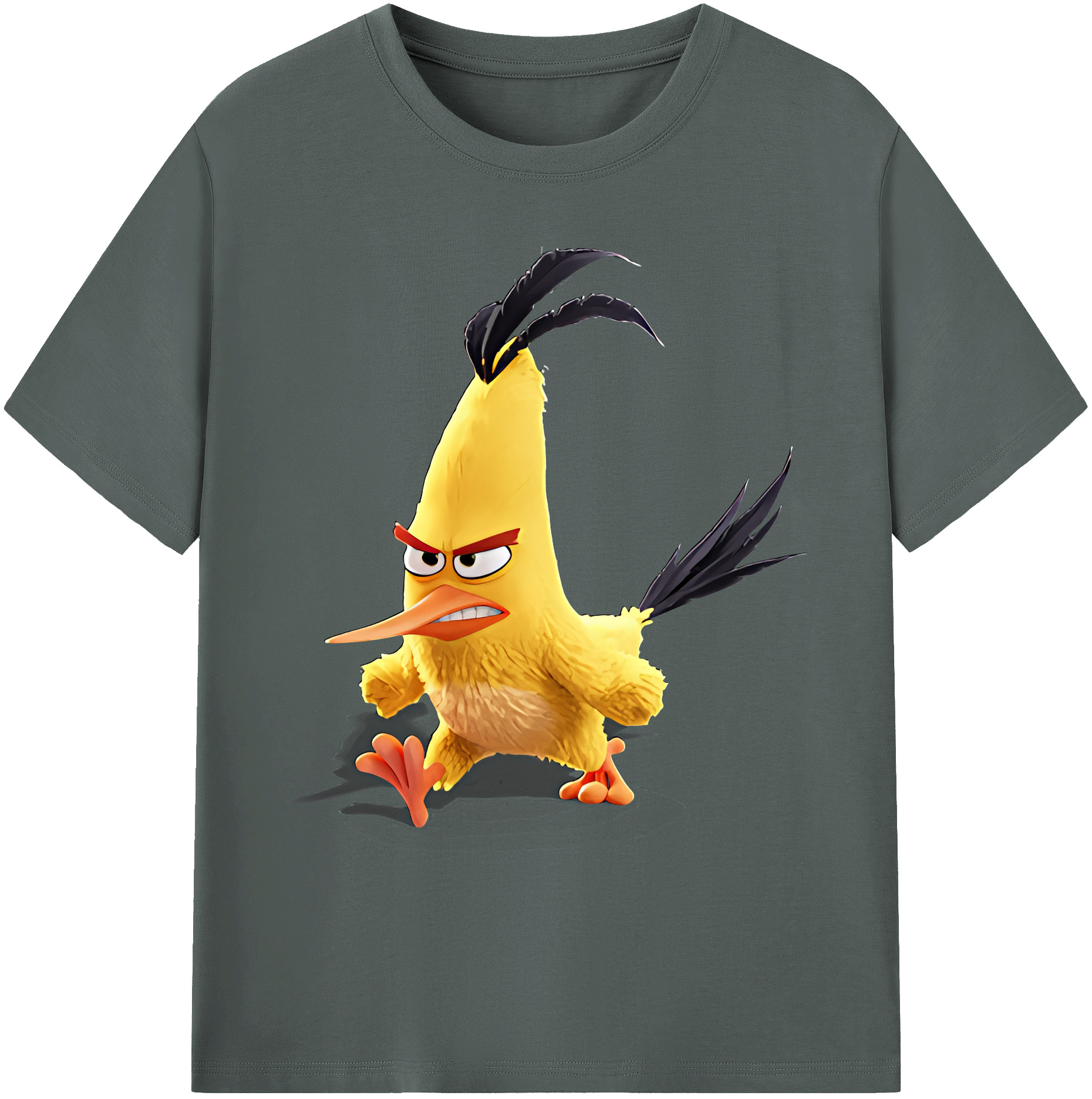 （画像用） Angry Birds アングリーバード 綿100％ メンズ半袖Tシャツ｜肌触りやわらか＆通気性